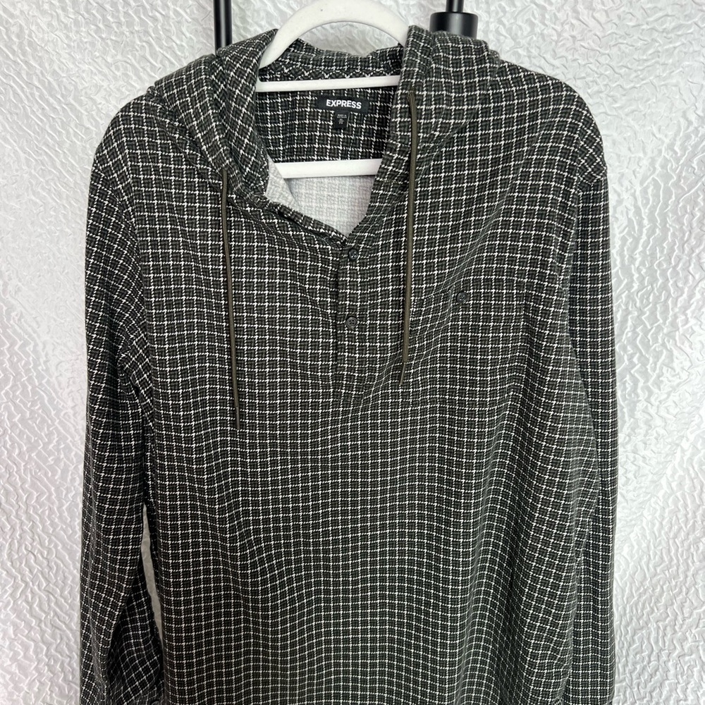 Express Men's Hooded Pullover Shirt
